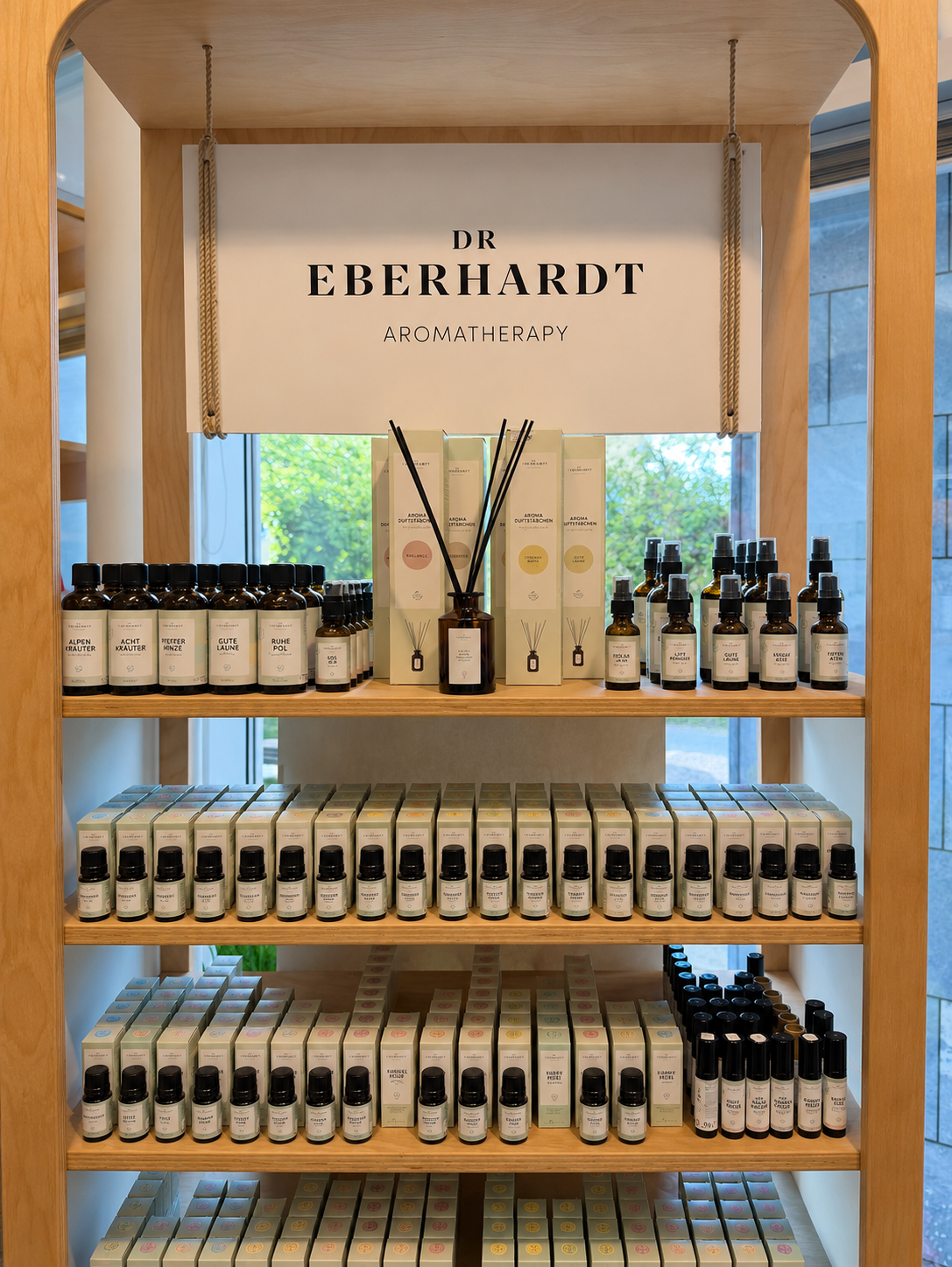 Aromatherapie-Produkte in der Thermen Apotheke